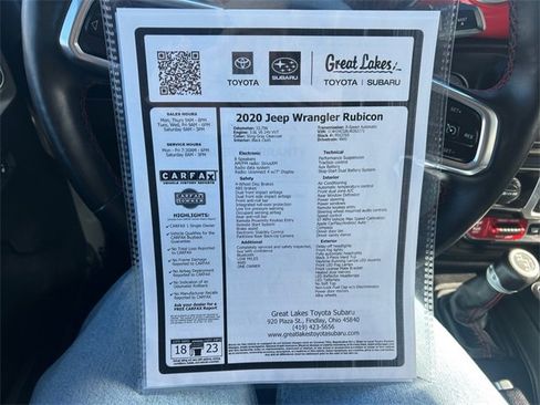 Used 2020 Jeep Wrangler Rubicon w/ LED Lighting Group image 16