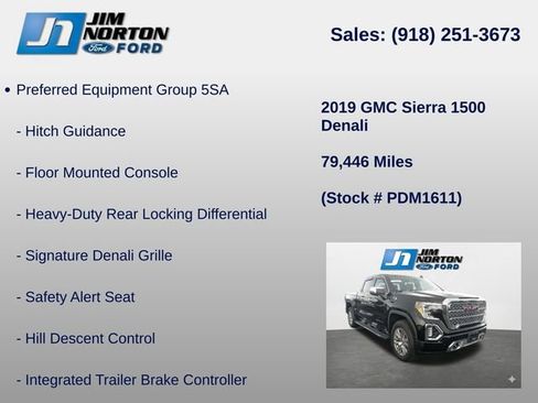 Used 2019 GMC Sierra 1500 Denali AWD/4WD image 15