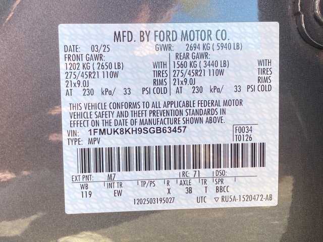 Used 2025 Ford Explorer ST-Line w/ ST-Line Street Pack AWD/4WD image 33