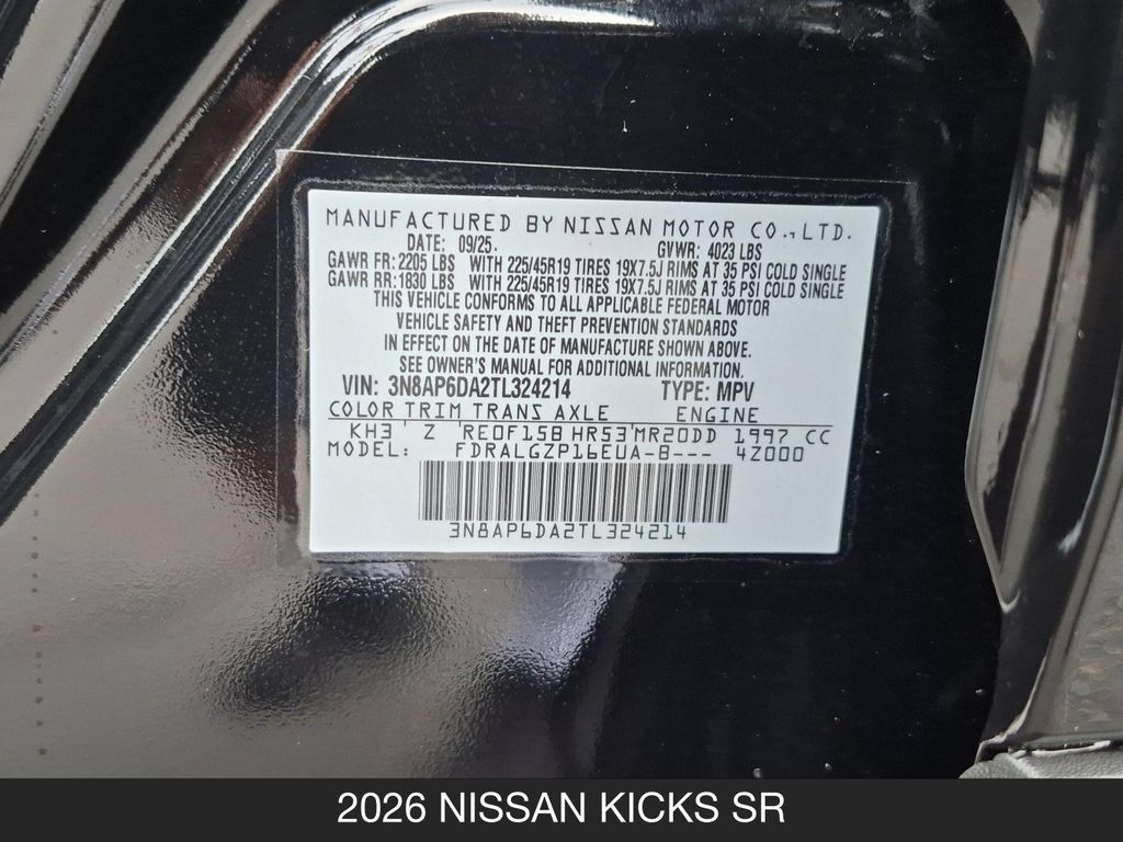 Certified 2026 Nissan Kicks SR FWD image 24