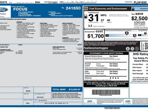 Used 2015 Ford Focus S FWD image 16