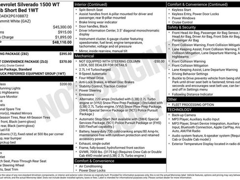 Used 2023 Chevrolet Silverado 1500 W/T w/ Trailering Package AWD/4WD image 6