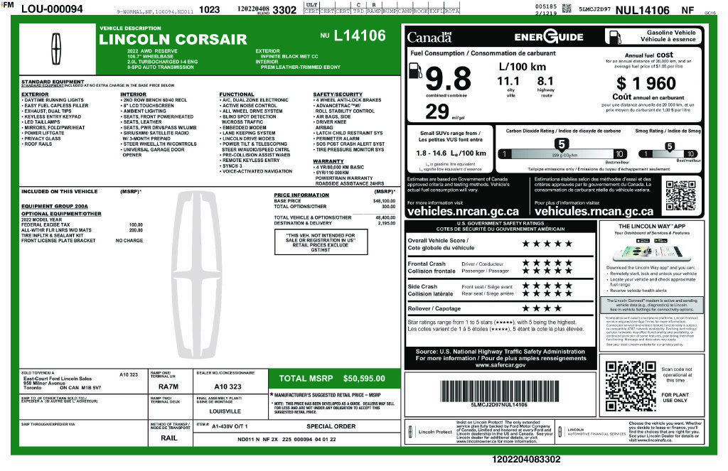 Used 2022 Lincoln Corsair Reserve AWD/4WD image 33