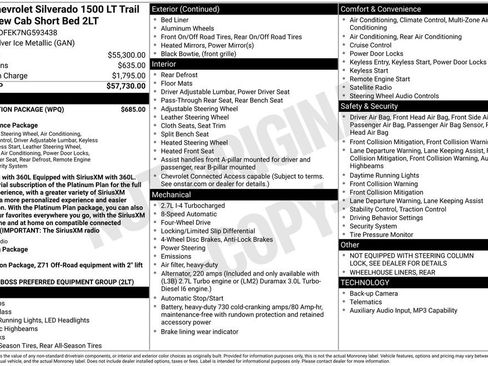 Used 2022 Chevrolet Silverado 1500 LT Trail Boss w/ Protection Package AWD/4WD image 4