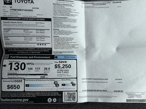 New 2026 Toyota bZ FWD image 24