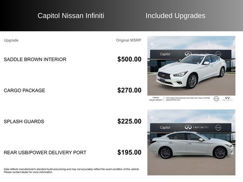 Used 2024 INFINITI Q50 Luxe w/ Cargo Package image 8
