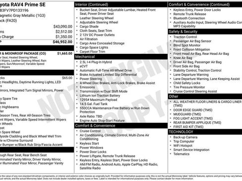 Used 2023 Toyota RAV4 SE w/ Weather & Moonroof Package AWD/4WD image 2