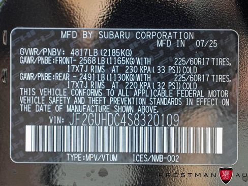 Used 2025 Subaru Crosstrek 2.5i Premium AWD/4WD image 40