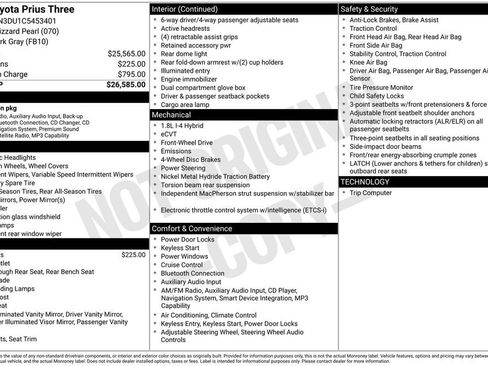 Used 2012 Toyota Prius Three FWD image 3