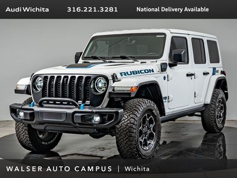 Used 2021 Jeep Wrangler Unlimited Rubicon 4xe w/ Steel Bumper Group AWD/4WD image 1