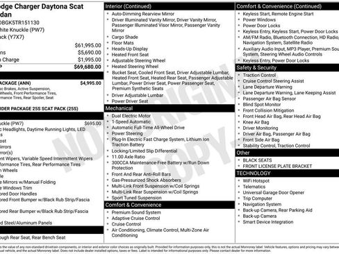 New 2026 Dodge Charger Daytona Scat Pack w/ Track Package AWD/4WD image 5