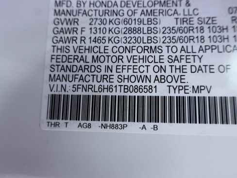 New 2026 Honda Odyssey EX-L image 36