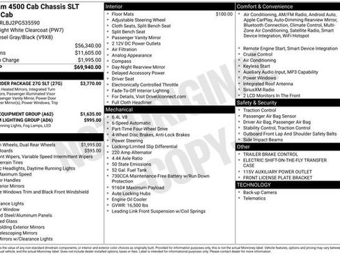 Used 2023 RAM 4500 SLT w/ Quick Order Package 27G SLT image 32