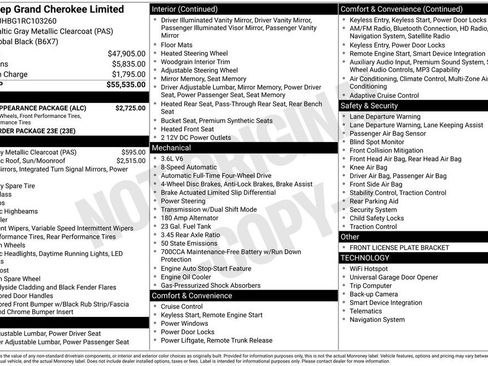 Used 2024 Jeep Grand Cherokee Limited w/ Black Appearance Package AWD/4WD image 33