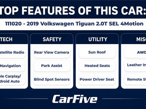 Used 2019 Volkswagen Tiguan SEL AWD/4WD image 26