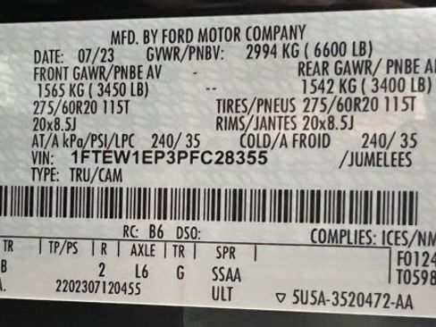 Used 2023 Ford F150 XLT w/ Equipment Group 302A High image 53