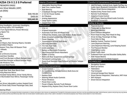 Used 2023 MAZDA CX-5 AWD 2.5 S w/ Preferred Package image 56