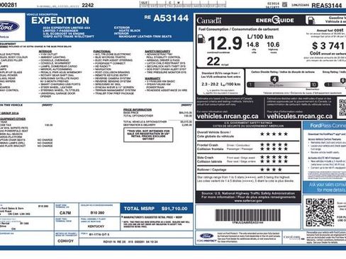 Used 2024 Ford Expedition Limited AWD/4WD image 7