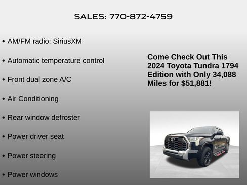Used 2024 Toyota Tundra 1794 Edition image 15