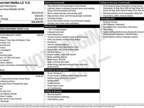 Used 2017 Chevrolet Malibu LS FWD image 18
