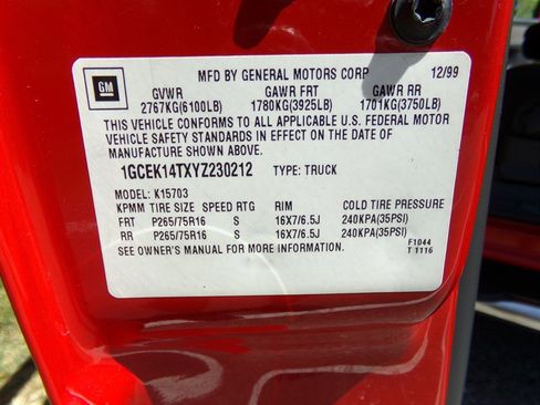 Used 2000 Chevrolet Silverado 1500 LS w/ Off-Road Chassis Pkg image 48