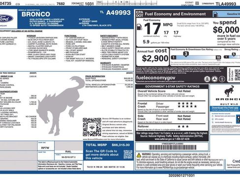 New 2026 Ford Bronco Outer Banks w/ Sasquatch Package AWD/4WD image 26