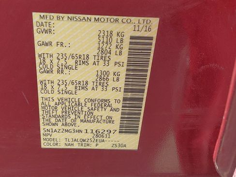 Used 2017 Nissan Murano SV FWD image 33
