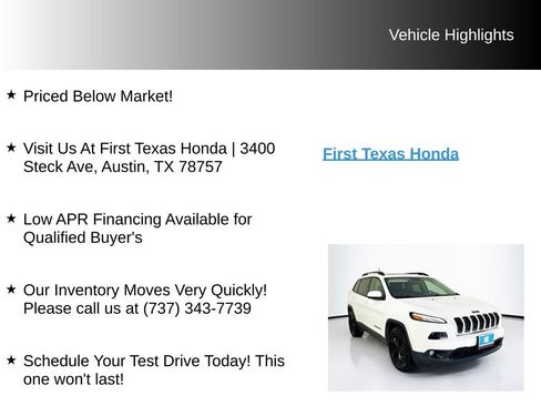 Used 2017 Jeep Cherokee High Altitude w/ Luxury Group AWD/4WD image 10