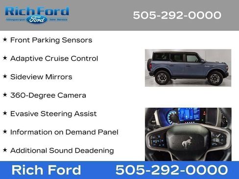 Certified 2024 Ford Bronco Outer Banks AWD/4WD image 97