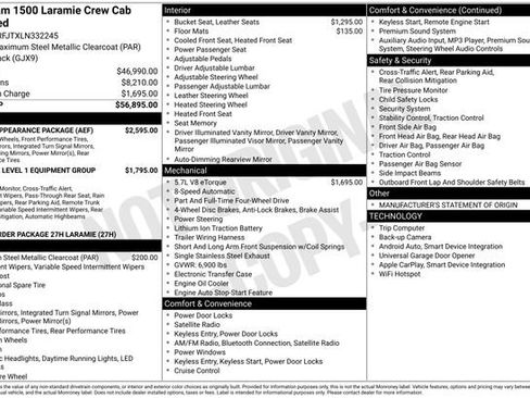 Used 2020 RAM 1500 Laramie w/ Sport Appearance Package image 42