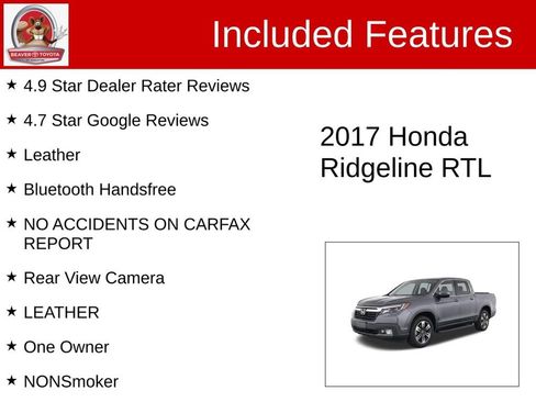 Used 2017 Honda Ridgeline RTL image 4