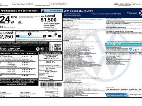 Used 2024 Volkswagen Tiguan SEL R-Line AWD/4WD image 50
