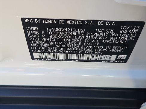 Certified 2024 Honda HR-V LX image 14