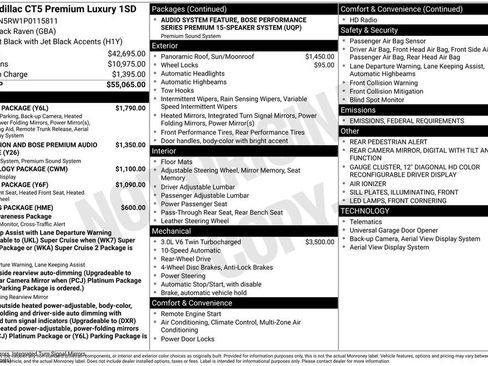 Used 2023 Cadillac CT5 Premium Luxury w/ Parking Package image 6