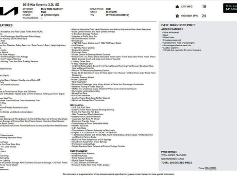 Used 2019 Kia Sorento SX image 2