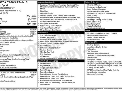 New 2026 MAZDA CX-90 3.3 Turbo S w/ Premium Package AWD/4WD image 2