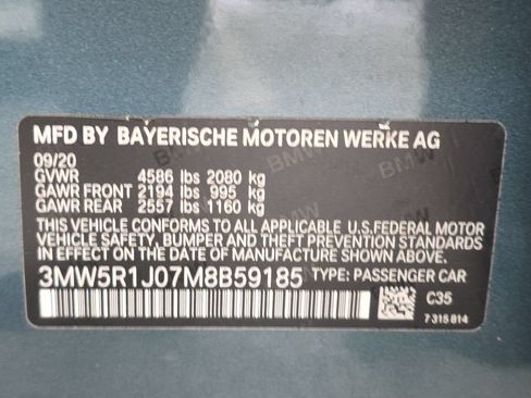 Used 2021 BMW 330i Sedan w/ Premium Package RWD image 29