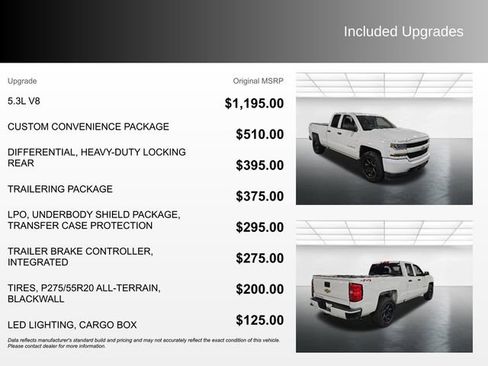 Used 2016 Chevrolet Silverado 1500 Custom w/ Custom Convenience Package AWD/4WD image 4