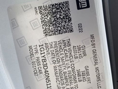 Used 2022 Chevrolet Corvette Stingray Preferred Conv w/ 2LT image 10