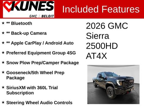 New 2026 GMC Sierra 2500 AT4X AWD/4WD image 2