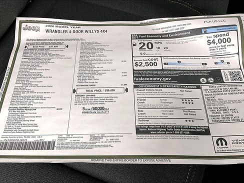 New 2026 Jeep Wrangler Willys image 21