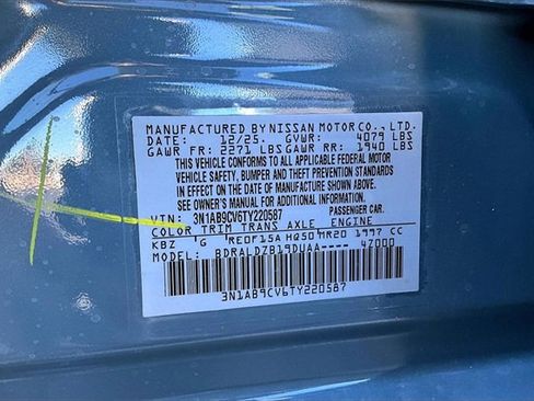 New 2026 Nissan Sentra SV image 13