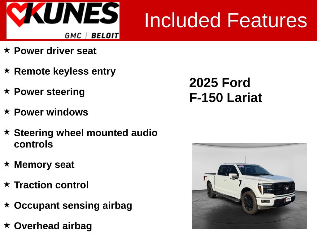 Used 2025 Ford F150 Lariat w/ Bed Utility Package AWD/4WD image 3