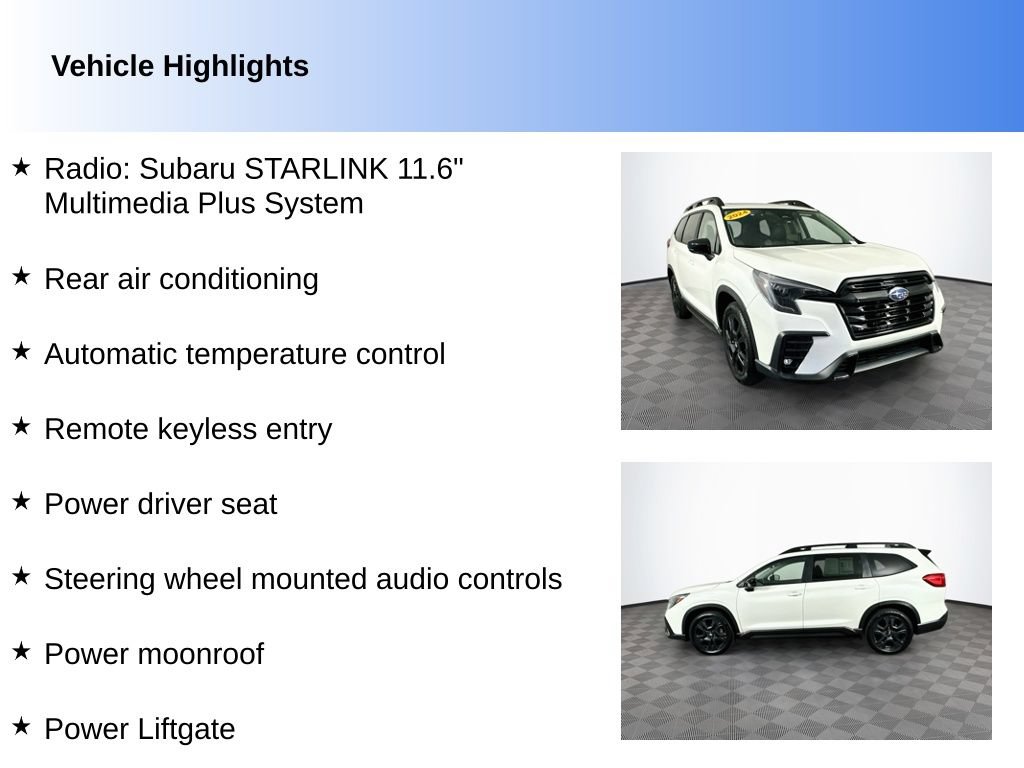 Used 2024 Subaru Ascent Onyx Edition AWD/4WD image 2