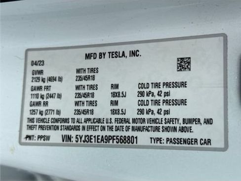 Used 2023 Tesla Model 3 Standard Range RWD image 23