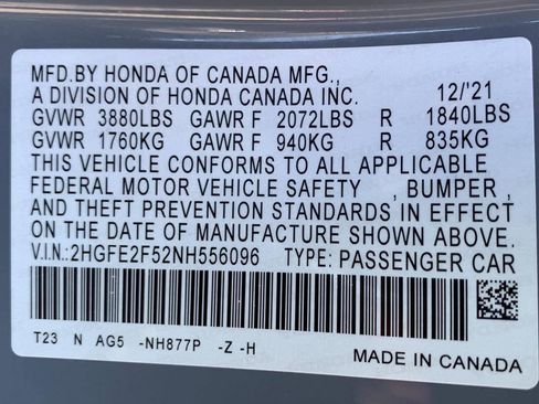 Used 2022 Honda Civic Sport image 43