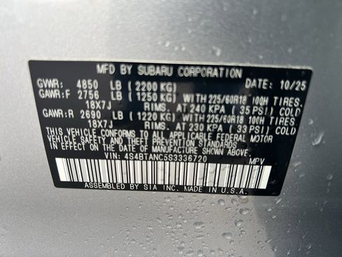 Used 2025 Subaru Outback Limited image 34