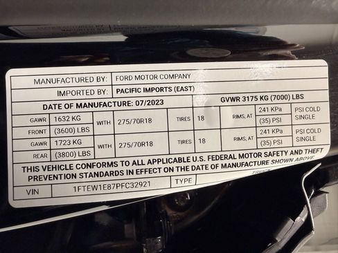 Used 2023 Ford F150 Tremor w/ Equipment Group 402A High image 36