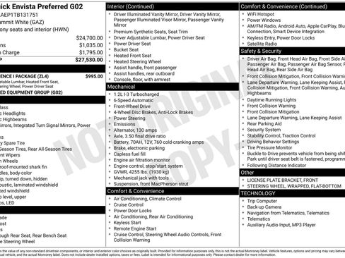 New 2026 Buick Envista Sport Touring w/ Convenience I Package FWD image 4