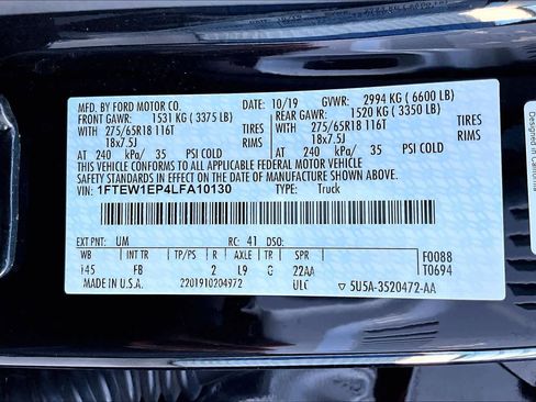 Used 2020 Ford F150 XLT w/ Equipment Group 302A Luxury image 33